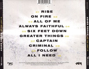 Ashes Remain Let the Light In CD